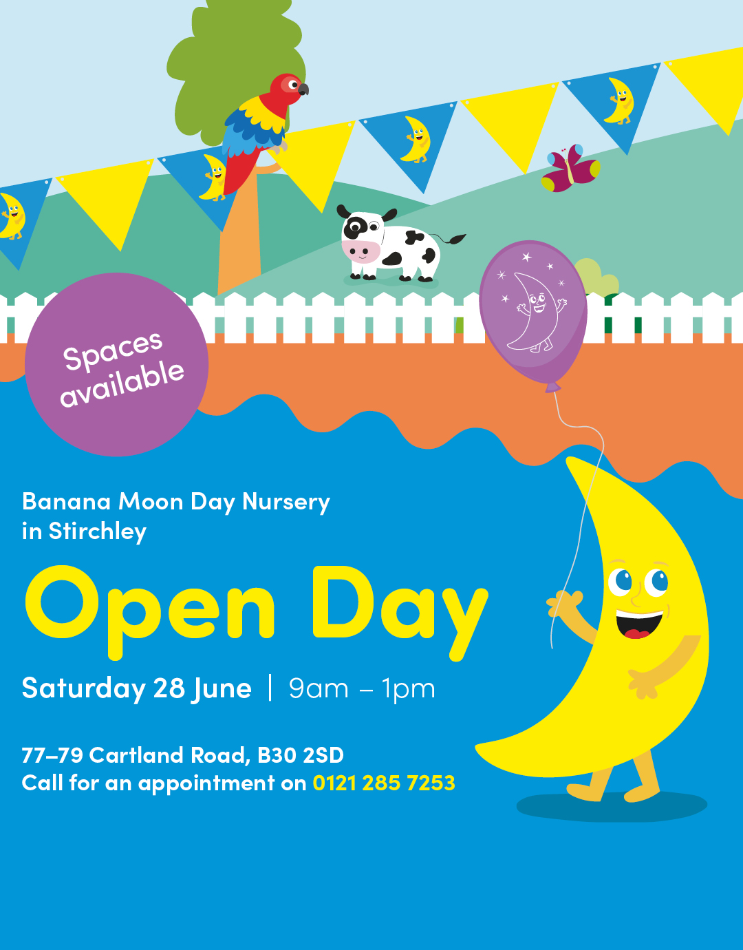Open Day Saturday 28th June 2025 09:00am-01:00pm